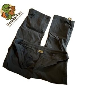 Eddie Bauer Black Women's Capri Cargo Pants Size 8 Hiking‎ Outdoor